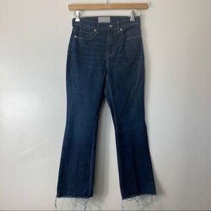 Everlane darkwash straight leg highrise denim jeans